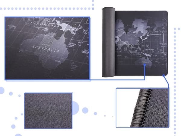 RoGer World Maps Mouse Pad 40x90 cm