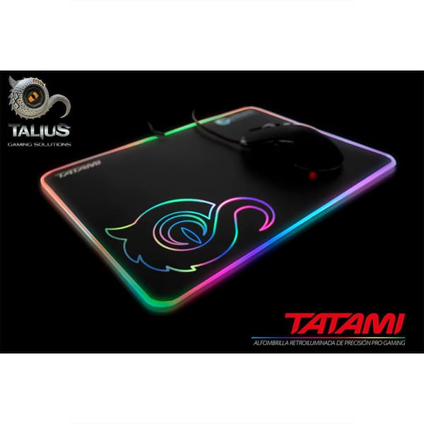 Talius Gaming Musemåtte Tatami Rgb Sort