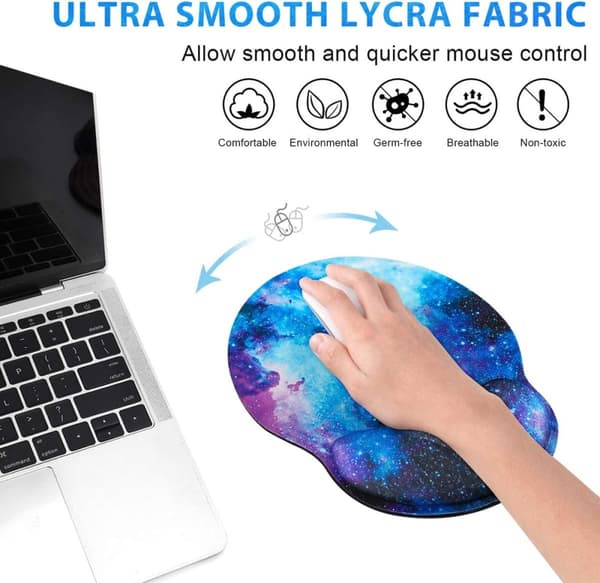 INF Musmatta med ergonomiskt handledsstöd Flerfärgad