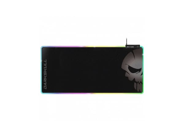 Spirit of Gamer Darkskull, Svart, Bild, Tyg, Gummi, USB-ström, Halksäkert underlag, Spelmusmatta