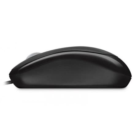 MOUSE MICROSOFT, "Basic", PC sau NB, cu fir, USB, optic, 800 dpi, butoane/scroll 3/1, , negru, "4YH-00007" (timbru verde 0.18 lei)