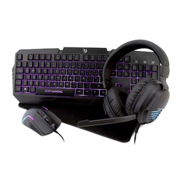 Deepgaming Hörlurar Tangentbord Musmatta Spel Xwing2 Dg-ktraa-15  Spanish QWERTY Svart