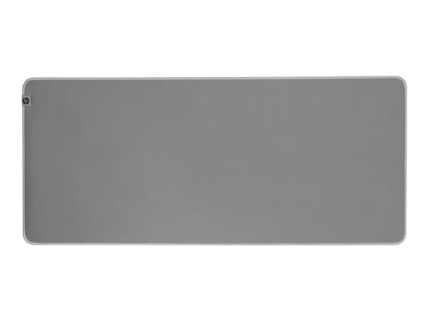 HP 200 Sanitizable Desk Mat, Grey, Monochromatic, Recycled polyethylene terephthalate (rPET), Rubber, Non-slip base