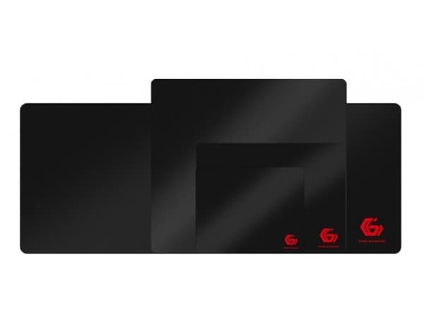 Gembird MP-GAME-XL, Svart, Monokromatiskt, Tyg, Gummi, Halksäkert underlag, Spelmusmatta