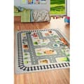 Miniatyrbild 4 av 4: Mattan - CIRCUIT ZOO - Grå - Mjuk vid beröring - Halkfri - Maskintvättbar