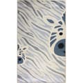 Miniatyrbild 1 av 4: Tapis - ZEBRA - Blå - 80x150 cm - Mjuk vid beröring - Halkskyddande - Maskintvättbar