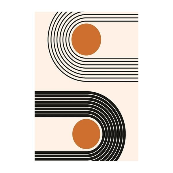 Matta - KOLLEKTION DOT - SJUTIO - Orange - 120x180 cm - Tjocklek 6mm