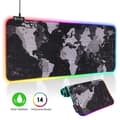 Miniatyrbild 1 av 4: XL Gaming Mouse Pad - 800 x 300 mm LED-musmatta med 14 RGB-ljusläge