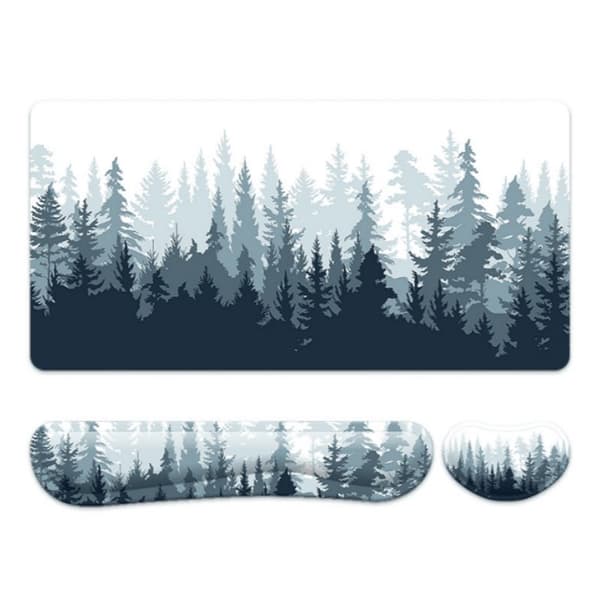 INF Pehmeä ergonominen hiirimattosetti rannetuella Model 3