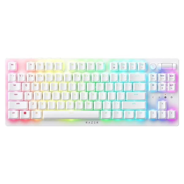 Razer Deathstalker V2 Pro Rgb Tkl Trådlös/Bluetooth Optisk Switch Mekaniskt tangentbord (röd) Vit