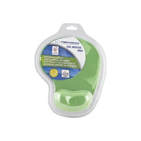 ESPERANZA EA137G gel musmatta - Grön - Anti-halk - 230 x 190 x 20 mm