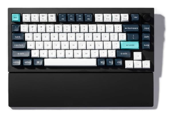 Keychron PR47, Silikon, Sort, Keychron V1 / V1 Max / V2 / Q2 / Q9 / Q1 Pro/ Q1 Max / Q2 Pro / Q2 Max / P1 / P1 Pro, 1 år, 327,5 mm, 79,5 mm