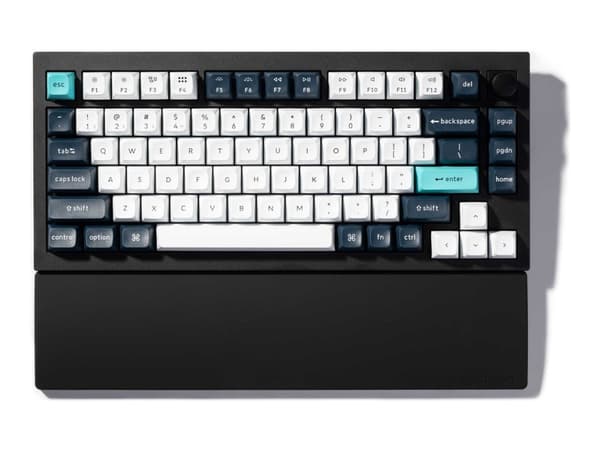 Keychron PR47, Silikon, Sort, Keychron V1 / V1 Max / V2 / Q2 / Q9 / Q1 Pro/ Q1 Max / Q2 Pro / Q2 Max / P1 / P1 Pro, 1 år, 327,5 mm, 79,5 mm