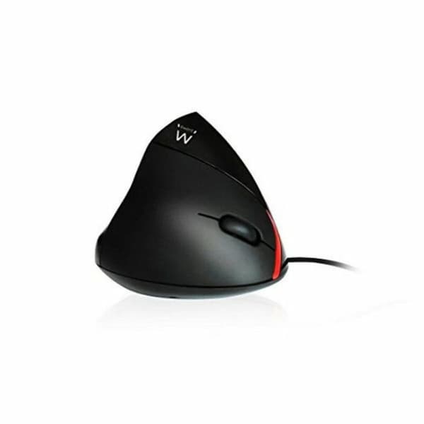 Optisk Mus Ergonomisk Ewent EW3156 1000 dpi USB Svart Svart/Röd Röd/Svart