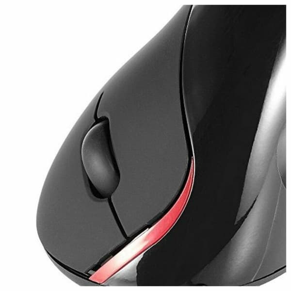 Optisk Mus Ergonomisk Ewent EW3156 1000 dpi USB Svart Svart/Röd Röd/Svart