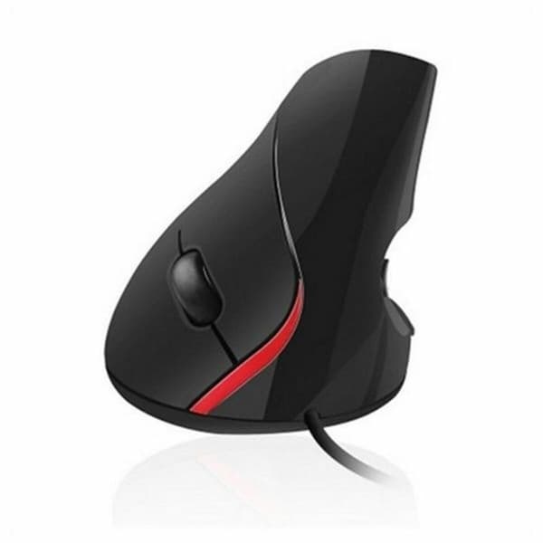 Optisk Mus Ergonomisk Ewent EW3156 1000 dpi USB Svart Svart/Röd Röd/Svart