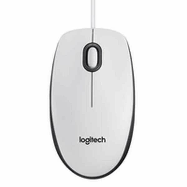 Optisk Mus Logitech 910-003360 800 dpi Vit Svartvit (1 antal) Vit