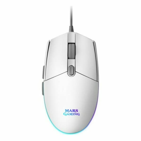 Gaming-mus Mars Gaming MMGW Blanco Hvid