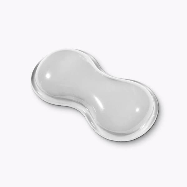 INF Ergonomisk bølget krystallklar håndstøtte musematte