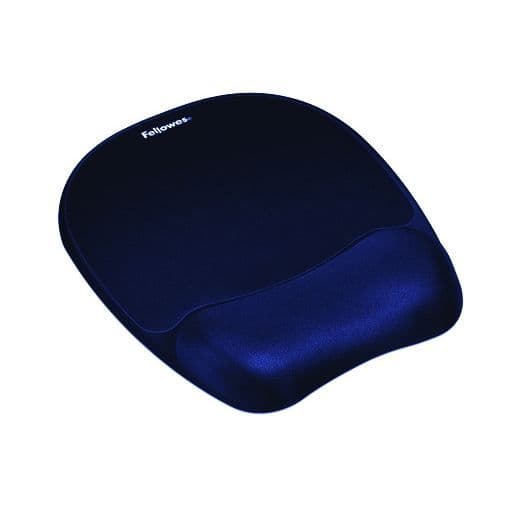 Fellowes Mouse Pad Handledsstöd Memory Foam, Ergonomiskt stöd - 9172801 - Safir