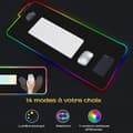 Miniatyrbild 1 av 4: XXL upplyst Gamer-musmatta, Gaming-musmatta med RGB LED-bakgrundsbelysning, 78,5 x 30,5 x 0,4 cm