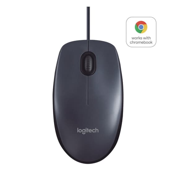 Mus Logitech B100 Svart Sort