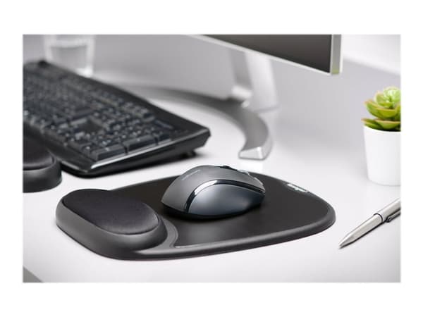 Kensington Gel Mouse Rest - Musematte med håndleddsstøtte - svart