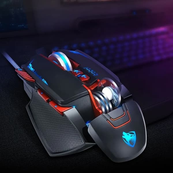 Extralink V7 gamingmus med 6400 DPI och LED-belysning - Svart