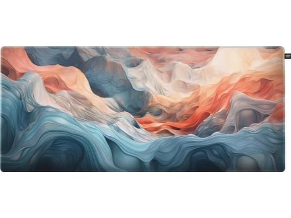 CHERRY XTRFY GP5, XL, Amnis Blue, Multicolour, Image, Fabric, Rubber, Non-slip base, Gaming mouse pad