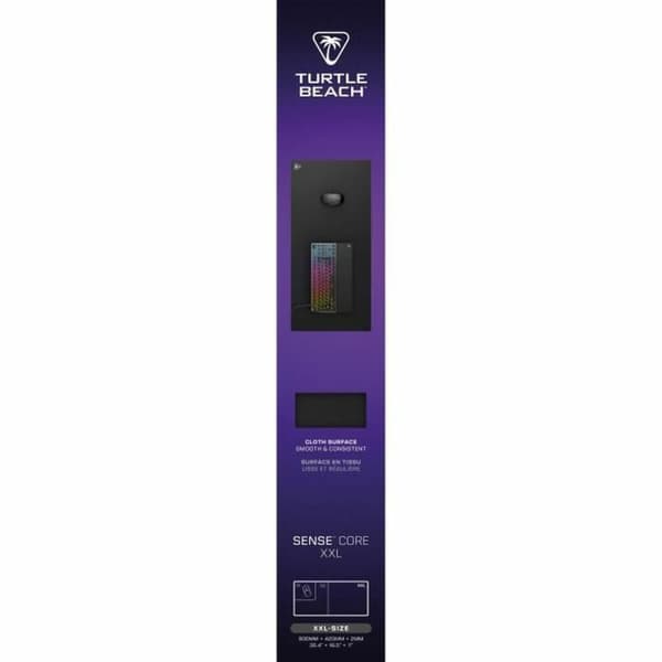 Musemåtte Turtle Beach Sense Core XXL Sort