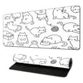 Pikkukuva 2 / 4: INF Vedenpitävä kuminen hiirimatto Internet-kahviloihin, koteihin, toimistoihin Black and white cat