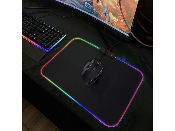 Gaming Musmatta med LED-ljus - 30x25cm - RGB
