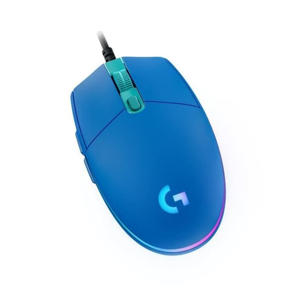 Spelmus - Kabelansluten - LOGITECH G - G203 - LIGHTSYNC - RGB - USB - Blå Blå