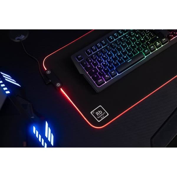 Musmatta - XXL - The G-Lab - PAD RUBIDIUM - RGB USB - 800x300x3mm - Svart