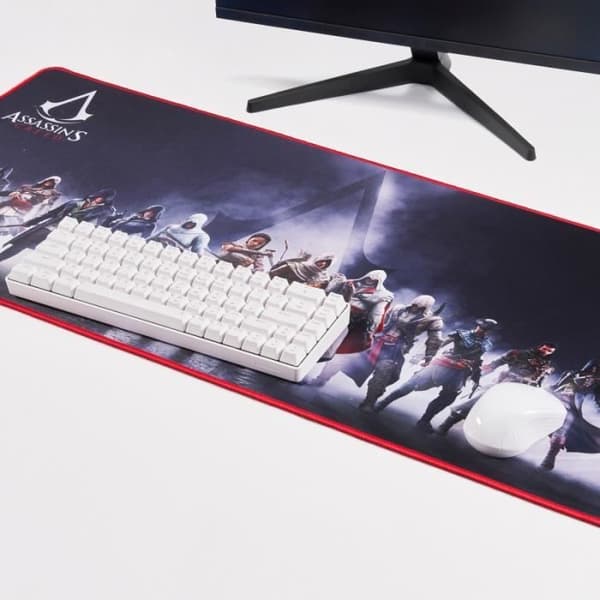 Tangentbordsmusmatta eller skrivbord XXL Assassin's Creed - SUBSONIC - Vit - KOMFORT OCH ERGONOMI