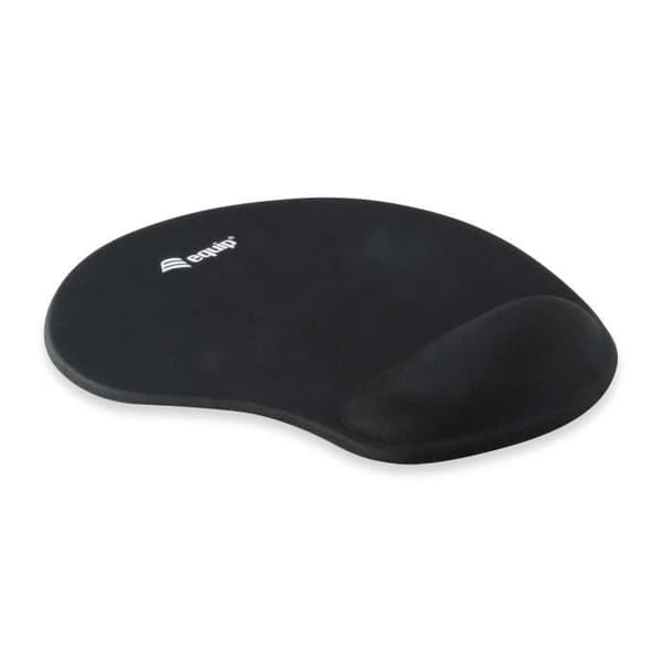 Svart musmatta - EQUIP 245014 - Handledsstöd - Halkfri bas