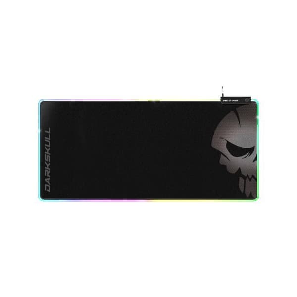 Stor XXXL RGB Gamer-musmatta (900x400 mm) + 4 USB-portar, 12 bakgrundsbelysningslägen, halkfri bas, spelmusmatta