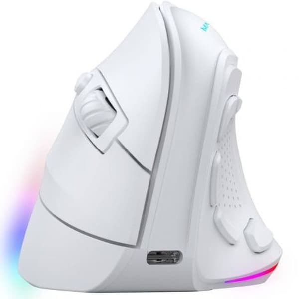 Gaming-mus Mars Gaming MMSKW Hvid Sort