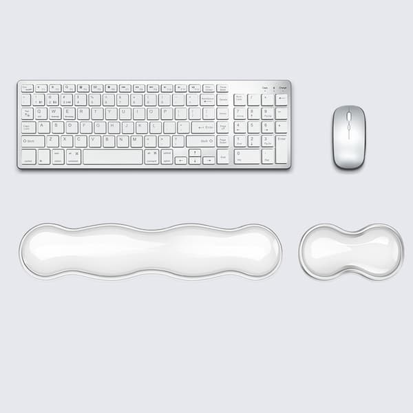 INF Ergonomisk silikone musemåtte med håndledsstøtte til tastatur