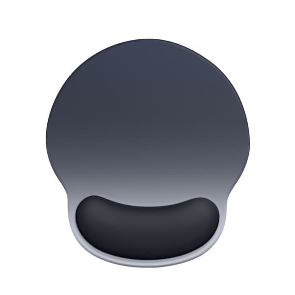 INF Blå-svart gradient musematte og håndleddstøttesett for tastatur