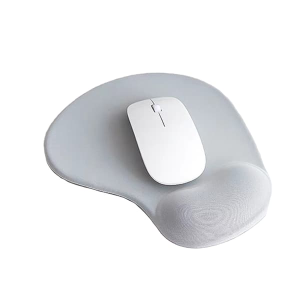 INF Ergonominen hiirimatto geelirannetuella - Moderni harmaa