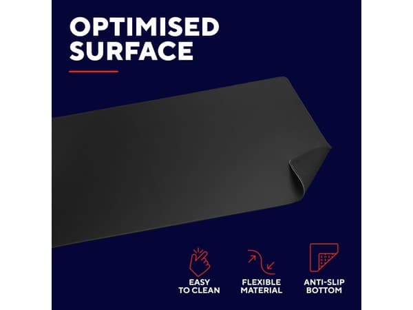 Trust GXT 759, Black, Monochromatic, Polyethylene terephthalate (PET), Non-slip base, Gaming mouse pad