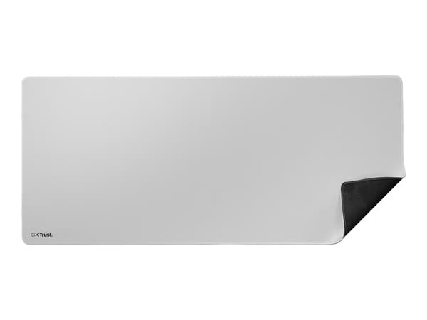 Trust GXT 759W, Vit, Monokromatiskt, Polyetentereftalat (PET), Halksäkert underlag, Spelmusmatta