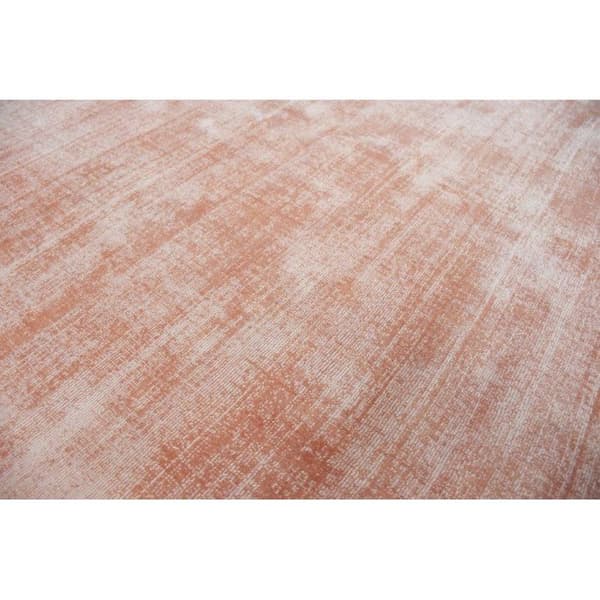 Handvävd viskostapet 120 x 180 cm - Aprikos