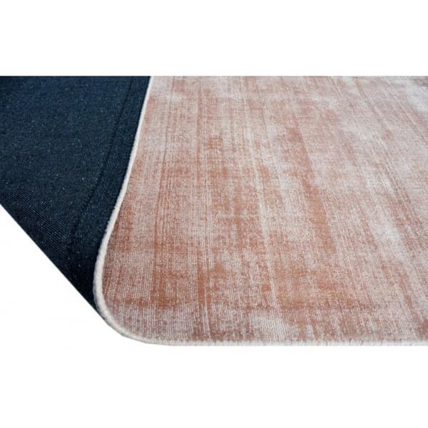 Handvävd viskostapet 120 x 180 cm - Aprikos