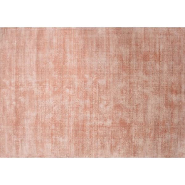 Handvävd viskostapet 120 x 180 cm - Aprikos