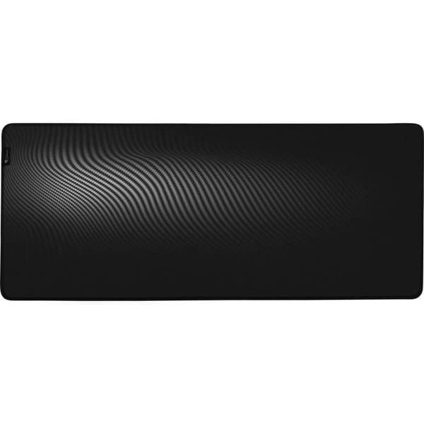 Tangentbordsmusmatta - Genesis - Carbon 500 Ultra Wave - Svart - Tyg - XXXL