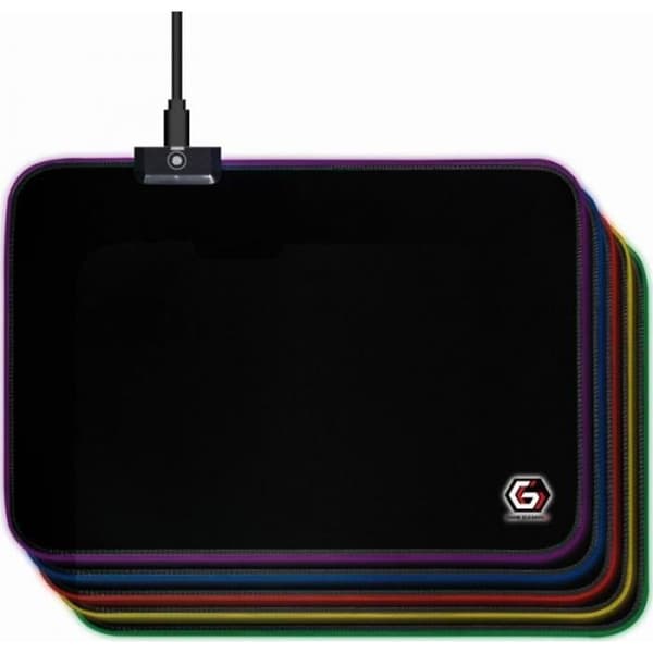 Gaming musmatta - Gembird - MP-GAMELED-M - LED-ljuseffekt - Svart - Storlek M