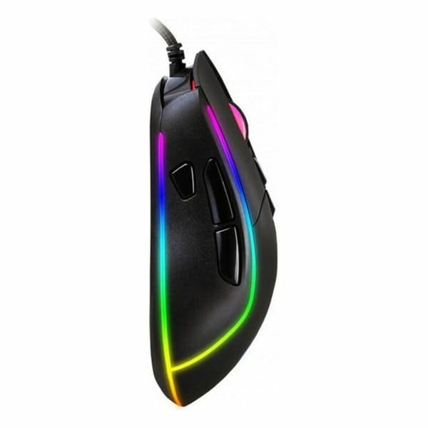 Spelmus med LED CoolBox DeepDarth Svart 6400 dpi