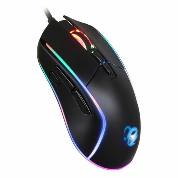 Spelmus med LED CoolBox DeepDarth Svart 6400 dpi